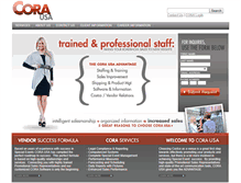 Tablet Screenshot of corausa.com